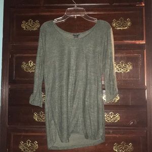 3/4 sleeve army green shirt from rue 21